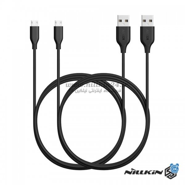 کابل تبدیل USB به microUSB انکر مدل A8133 PowerLine به طول 1.8 متر Anker A8133 PowerLine USB To microUSB Cable 1.8m