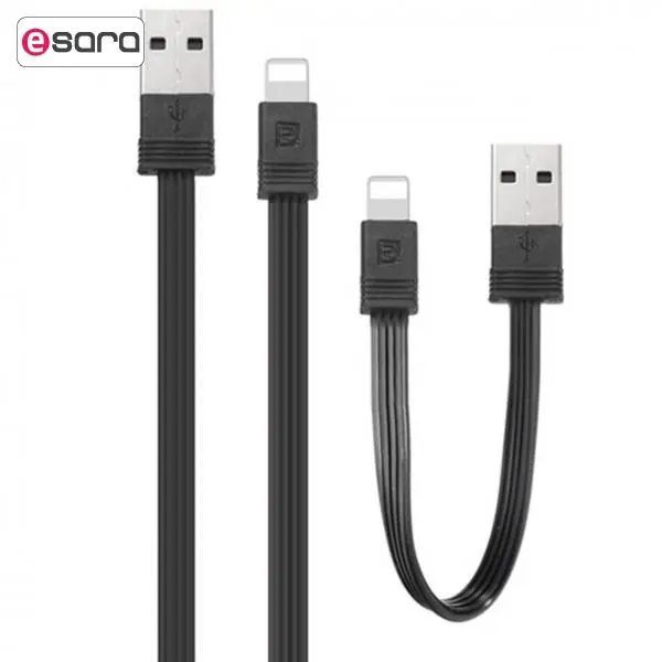کابل تبدیل USB به لایتنینگ ریمکس مدل RC-062i به طول 1 متر به همراه کابل 16 سانتی متری کابل تبدیل USB به لایتنینگ ریمکس مدل RC-062i به طول 1 متر به همراه کابل 16 سانتی متری