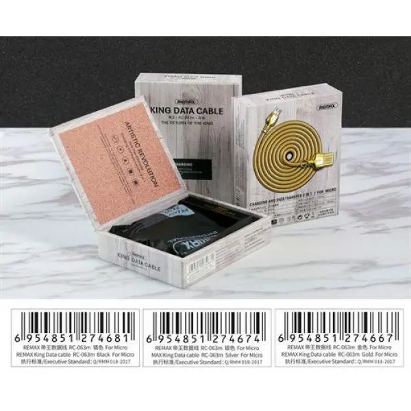 کابل تبدیل USB به لایتنینگ ریمکس مدل RC-063i به طول 1 متر Remax RC 063i USB To Lightning Cable 1m - 4