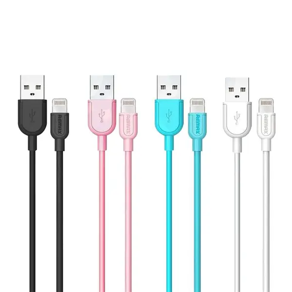 کابل تبدیل USB به لایتنینگ ریمکس مدل souffle به طول 1 متر Remax Souffle Rc-031i USB To Lightning Cable 1m