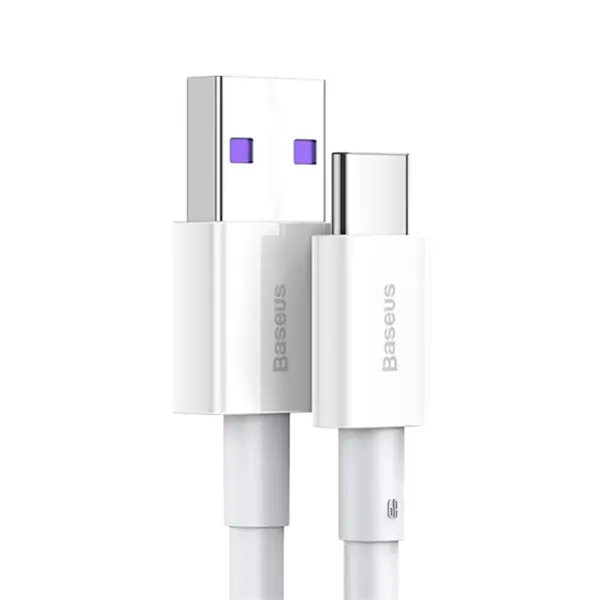 کابل فست شارژ USB به Type C بیسوس مدل CATYS-A02 طول دو متر Baseus CATYS-A02 Superior Series Fast Charging Data Cable USB to Type-C 2m