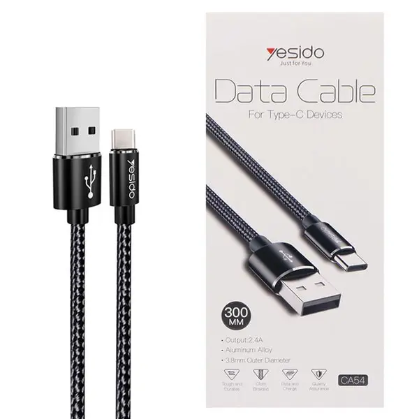 کابل USB به Type-C یسیدو مدل CA54 طول 30 سانتیمتر - 5