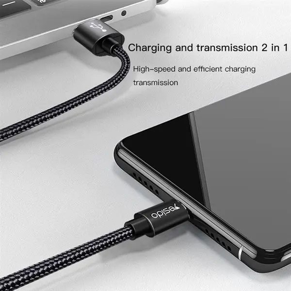 کابل USB به Type-C یسیدو مدل CA54 طول 30 سانتیمتر - 3