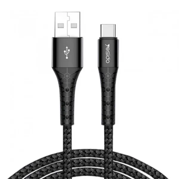 کابل USB به TYPE Cیسیدو مدل CA50 طول 2 متر ۲٫۴ آمپر YESIDO CABL CA50 2.4 A - 4
