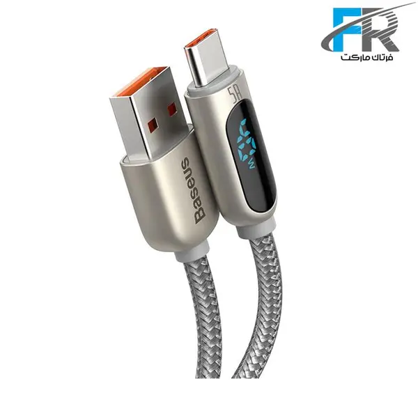 کابل تبدیل USB به Type-C باسئوس مدل Digital Display of Power CATSK طول 1 متر Baseus Digital Display of Power CATSK USB To Type-C Charging & Data Cable 1m - 5