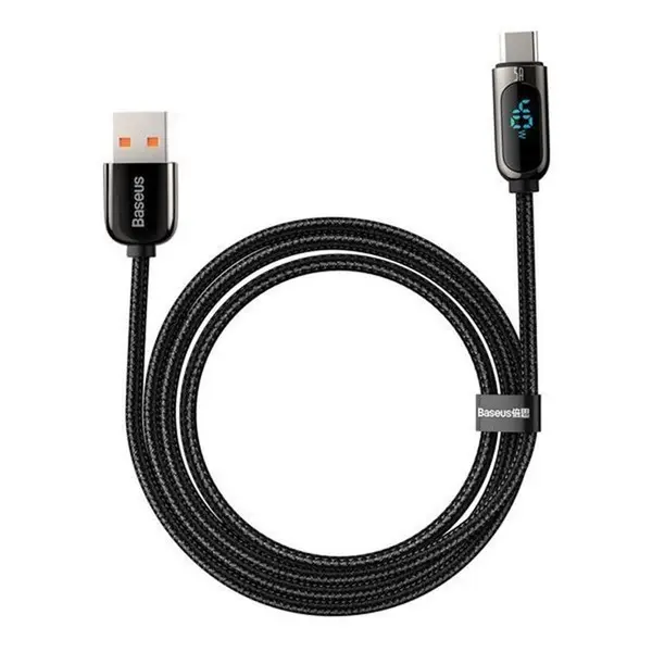 کابل تبدیل USB به Type-C باسئوس مدل Digital Display of Power CATSK طول 1 متر Baseus Digital Display of Power CATSK USB To Type-C Charging & Data Cable 1m - 4
