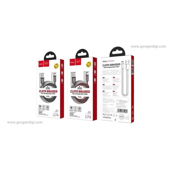 کابل تبدیل USB به لایتنینگ هوکو مدل U74 طول 1.2 متر -