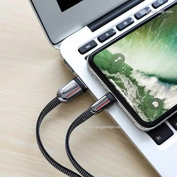 کابل تبدیل USB به لایتنینگ هوکو مدل U74 طول 1.2 متر -