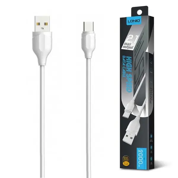 کابل تبدیل USB به USB-C الدینیو مدل LS372 طول 2 متر - 4