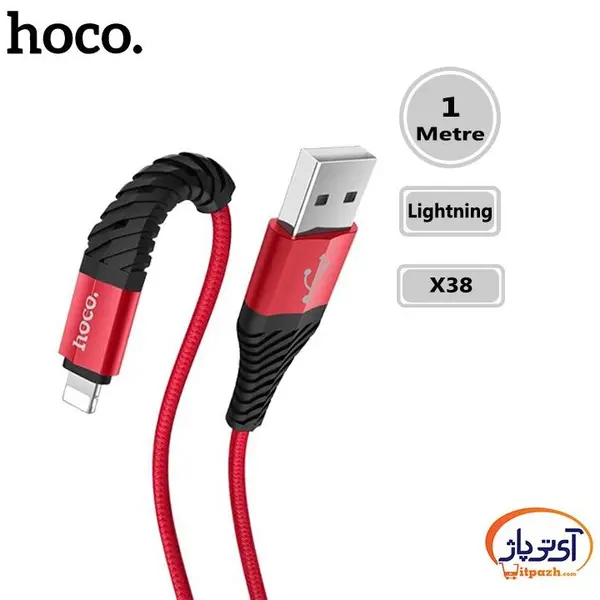 کابل تبدیل USB به لایتنینگ هوکو مدل X38 طول 1 متر - - 2