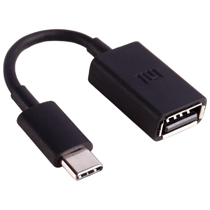 کابل و مبدل تبدیل Xiaomi OTG USB To Type-C 10cm