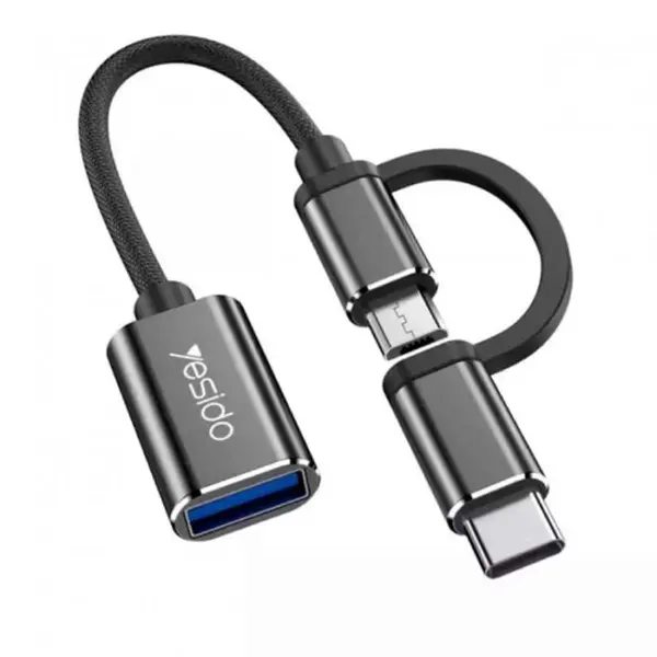 کابل و مبدل تبدیل Yesido GS02 OTG Type-C / microUSB