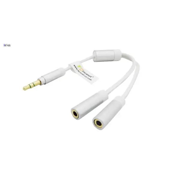 تبدیل 1 به 2 صدا فیش 3.5 میلیمتری فرانت مدل FN-A2F2W Faranet FN-A2F2W 3.5mm 1 To 2 Audio Converter - 3
