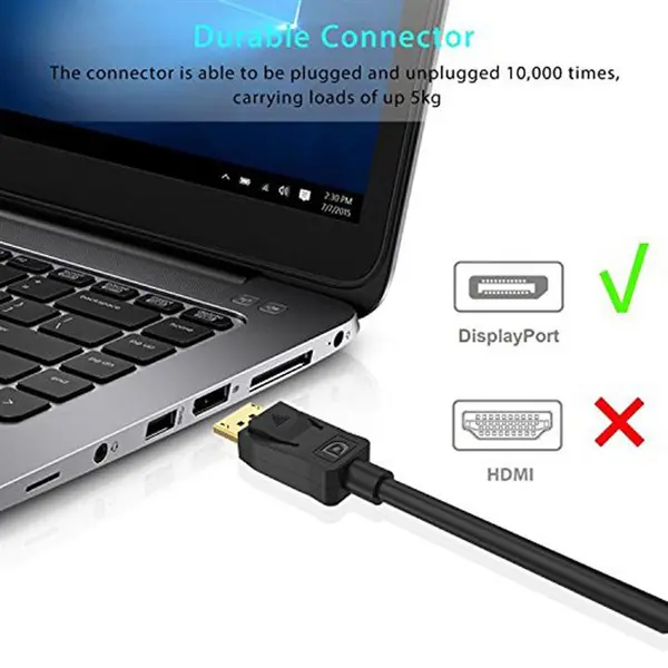 کابل 1.5 متری DISPLAY PORT به V-NET DISPLAY PORT - 4