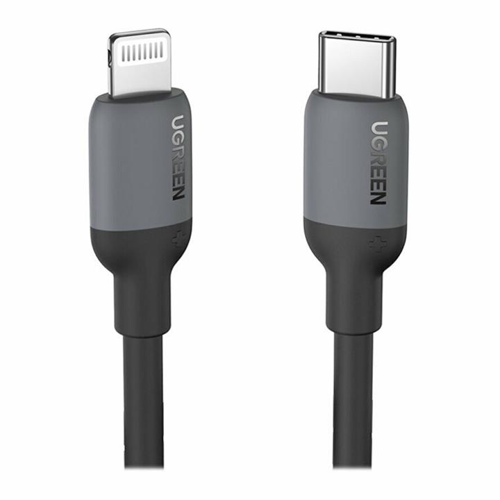 کابل 1 متری Type-C به Lightning یوگرین مدل US387 ugreen US387 Usb Type C To Lightning Silicone 1M Cable