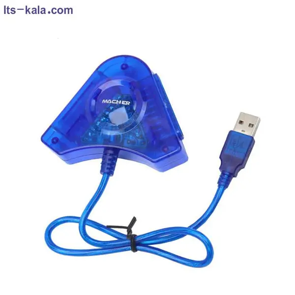 کابل و مبدل تبدیل دسته بازی پلی استیشن 2 به کامپیوتر مچر مدل MR-66 macher