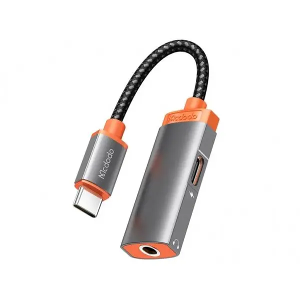 کابل تبدیل تایپ سی به تایپ سی و جک 3.5 میلی متری مک دودو Mcdodo CA-0500 Oryx Series Type-C to Type-C and DC3.5mm Cable