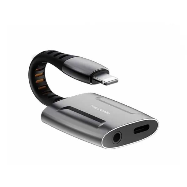 مبدل لایتنینگ به لایتنینگ و جک 3.5mm مک دودو CA-6340 Mcdodo Dual Port Lightning To Lightning+ jack 3.5mm Transmission - 2