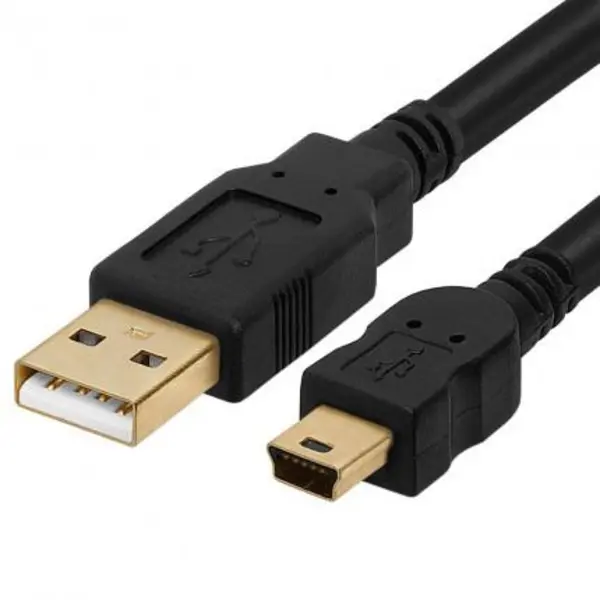 کابل تبدیل مینی یو اس بی دوربین 5 پین به یو اس بی 0.2 فرانت 3 متر Faranet FN-U25C30 USB AM TO Mini 5Pin Cable 3 m - 2