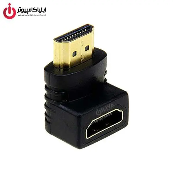تبدیل کانکتور 90 درجه برل HDMI نر به HDMI ماده برند فرانت مدل FN-HAF90                                           Faranet FN-HAF90 HDMI Male To Female Angle 90 Barrel Connector