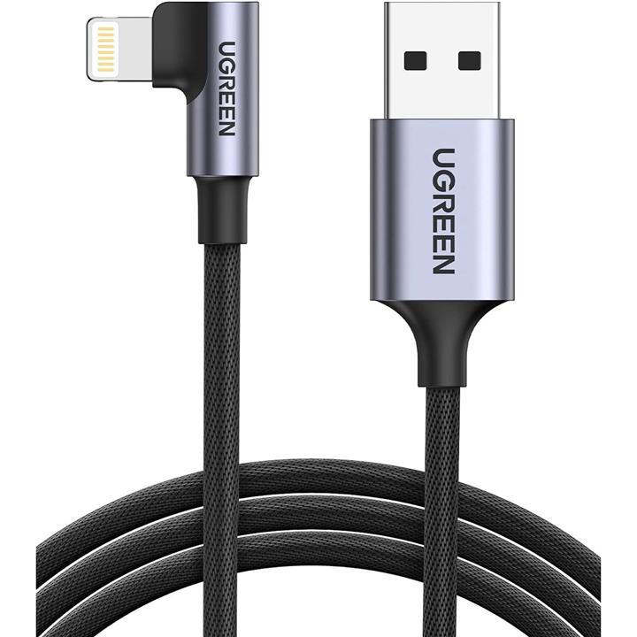 کابل تبدیل 90 درجه Lightning به USB2.0 A یوگرین مدل US299-60521 طول 1 متر