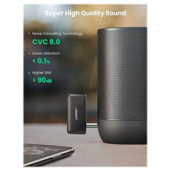 کابل و مبدل گیرنده بلوتوث صوتی یوگرین CM276 Ugreen CM276 Bluetooth Audio Receiver / 70303