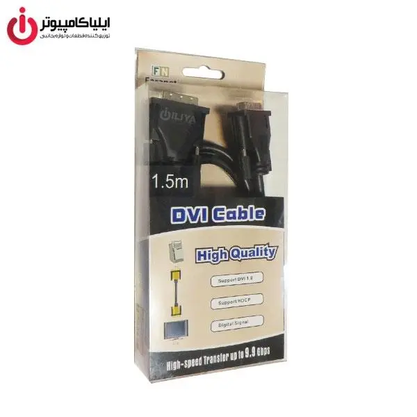 کابل DVI-I دو سر نر 5+24 پین فرانت به طول 1.5 متر کابل تصویر DVI-I Dual Link برند فرانت مدل FN-DCBI15 به طول 1.5 متر Faranet FN-DCBI15 DVI-I Dual Link Cable 1.5m - 3