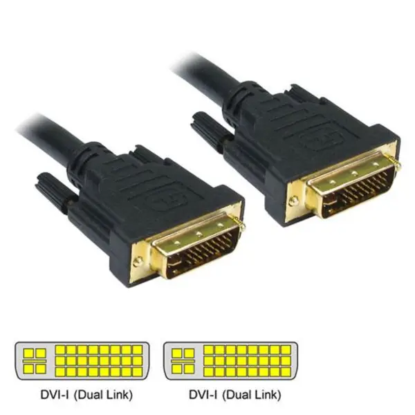 کابل DVI-I دو سر نر 5+24 پین فرانت به طول 1.5 متر کابل تصویر DVI-I Dual Link برند فرانت مدل FN-DCBI15 به طول 1.5 متر Faranet FN-DCBI15 DVI-I Dual Link Cable 1.5m - 4
