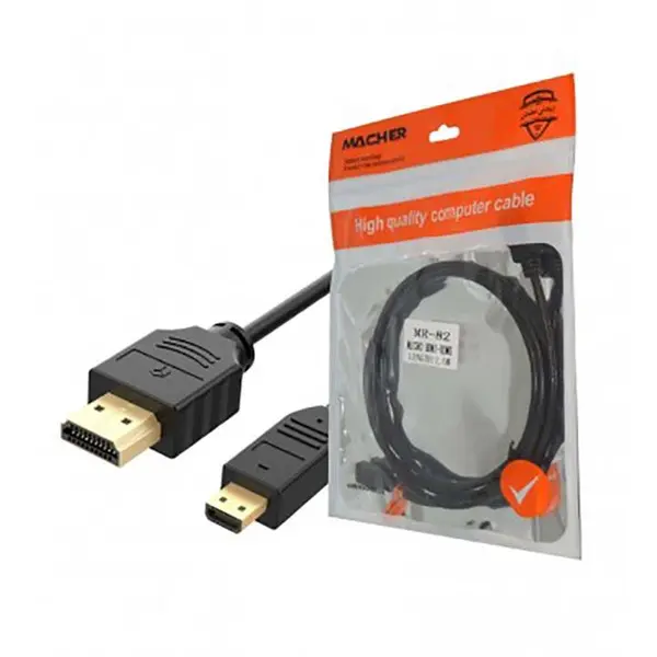 کابل و مبدل تبدیل  HDMI TO MICRO HDMI مچر MACHER MR-82