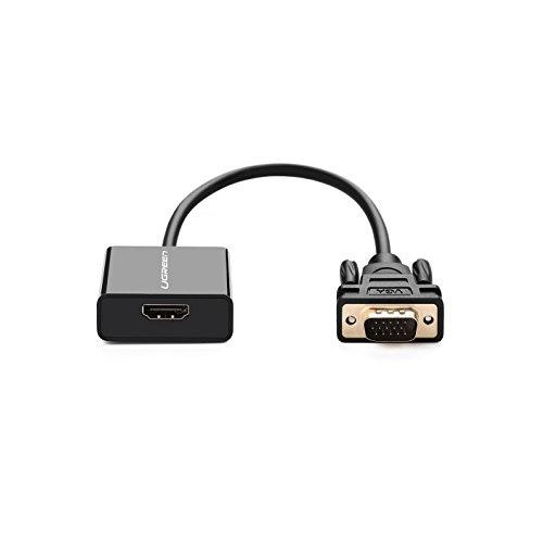 مبدل HDMI به VGA و انتقال صدا 3.5 میلی متری یوگرین مدل MM103 Ugreen MM103 HDMI To VGA and 3.5mm Audio Converter