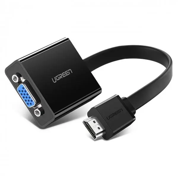 مبدل HDMI به VGA و انتقال صدا 3.5 میلی متری یوگرین مدل MM103 Ugreen MM103 HDMI To VGA and 3.5mm Audio Converter