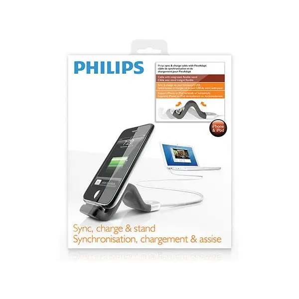 پایه ipod و iphone 4/4s فیلیپس Philips Sync Charge Cable - 3