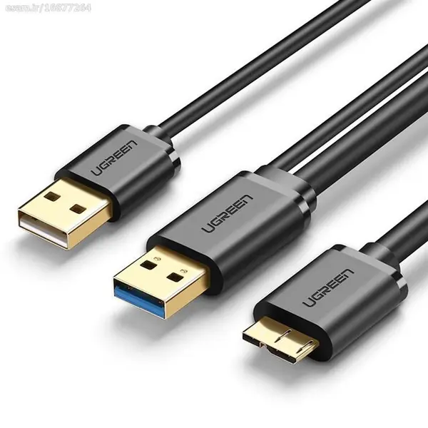 کابل تبدیل Micro-B به USB 3.0 و USB 2.0 یوگرین مدل US140-10382 طول 1 متر - 4