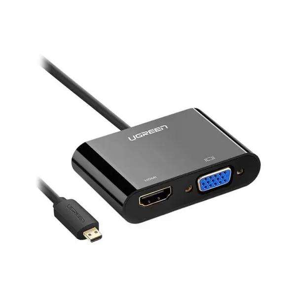 مبدل Micro HDMI به HDMI/VGA یوگرین مدل MM115 Ugreen MM115 Micro HDMI to HDMI/VGA Converter - 3