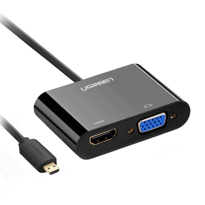 مبدل Micro HDMI به HDMI/VGA یوگرین مدل MM115 Ugreen MM115 Micro HDMI to HDMI/VGA Converter