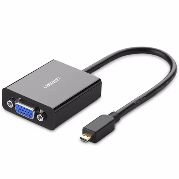 مبدل microHDMI به VGA/AUX یوگرین مدل 40268 Ugreen 40268 MicroHDMI To VGA/AUX Converter - 5