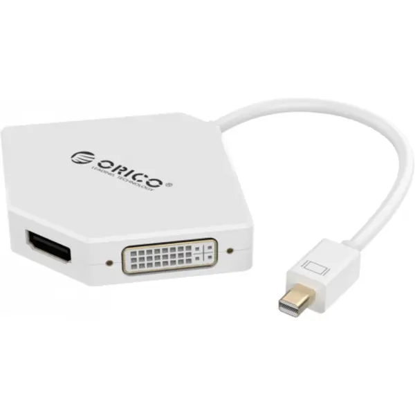 کابل و مبدل تبدیل Mini DisplayPort به ORICO HDMI+DVI+VGA 4K مدل DMP-HDV3S