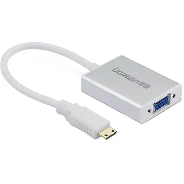 مبدل mini HDMI به VGA و انتقال صدا 3.5 میلی متری یوگرین مدل 40217 Ugreen 40217 mini HDMI To VGA and 3.5mm Audio Converter - 5