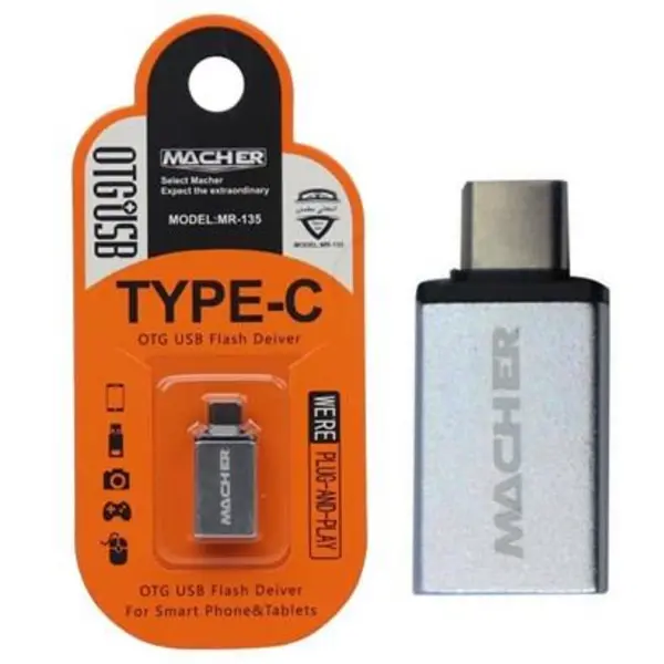 کابل و مبدل تبدیل otg type-c برند macher مدل mr-135 - 2