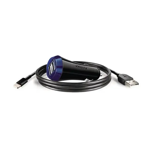 Philips DLP2257U/10 Ultra Fast Car Charger With microUSB Cable - 4