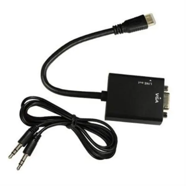 کابل و مبدل تبدیل P-net Mini HDMI To VGA به همراه صدا - 5