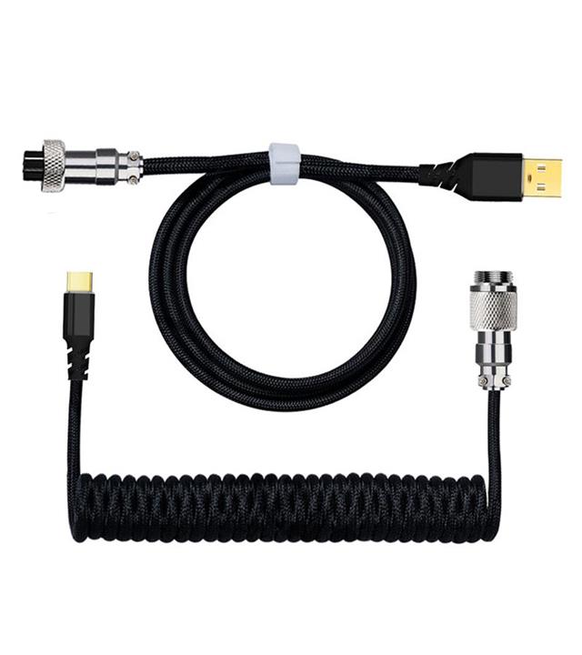 کابل کیبورد ردراگون Redragon Coiled Cable Type-C A115 Black