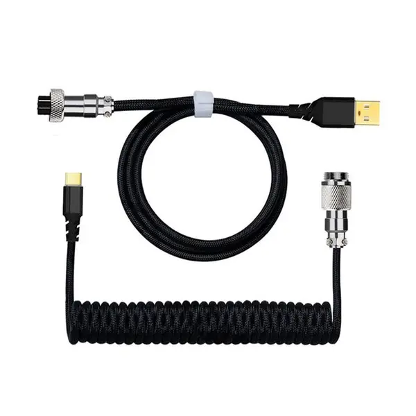 کابل کیبورد ردراگون Redragon Coiled Cable Type-C A115 Black