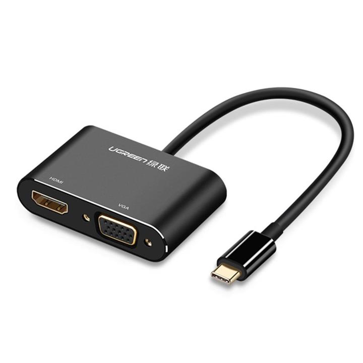 تبدیل Type-C به HDMI و VGA برند Ugreen مدل MM123