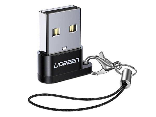 مبدل تایپ سی به یو اس بی یوگرین Ugreen US280 50568 usb a male to usb c female adapter đen