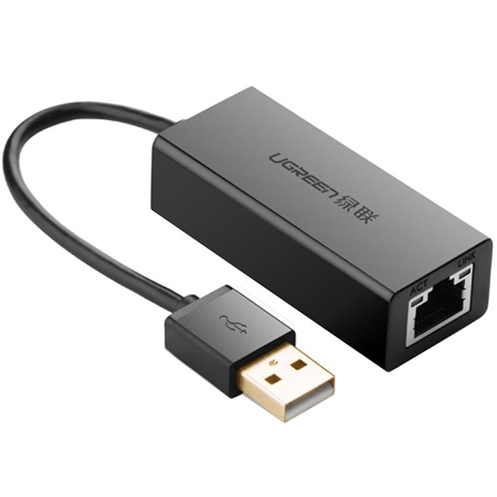 مبدل USB 2.0 به Ethernet یوگرین مدل CR110 Ugreen CR110 USB 2.0 to Ethernet Adapter