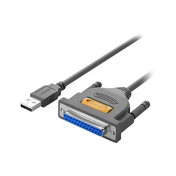 تبدیل USB به پارالل 25 پین پرینتر یوگرین US167 UGREEN US167 USB to DB25 parallel port 2m Cable - 2