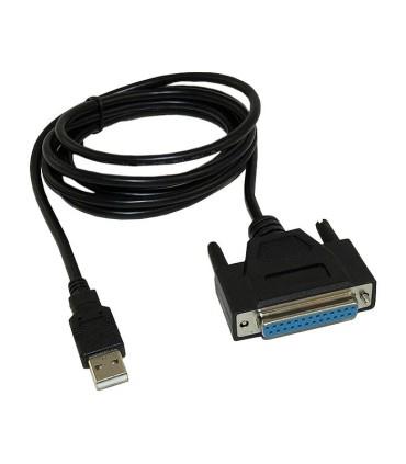 کابل و مبدل تبدیل USB به پارالل 25 پین (پرینتر) وی نت V-CU202515