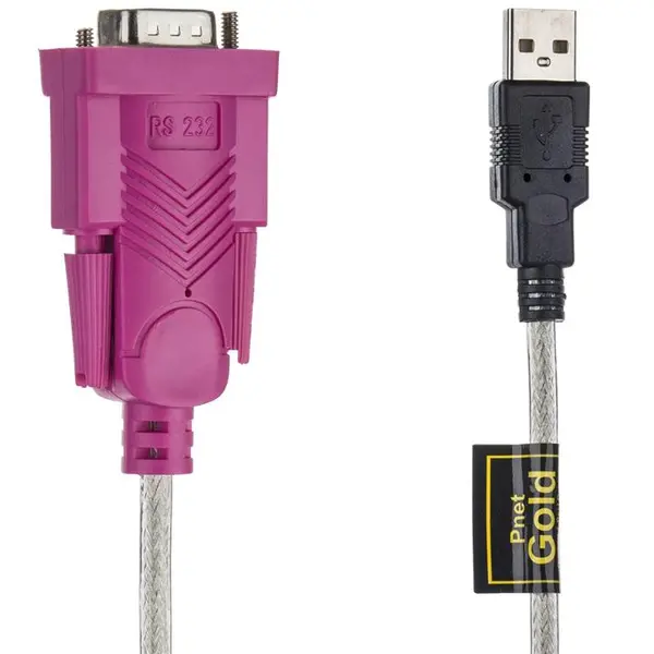 کابل تبدیل USB2 به RS232 پی نت مدل Gold طول 1/5 متر Pnet Gold USB2 to RS232 Cable 1.5M - 5