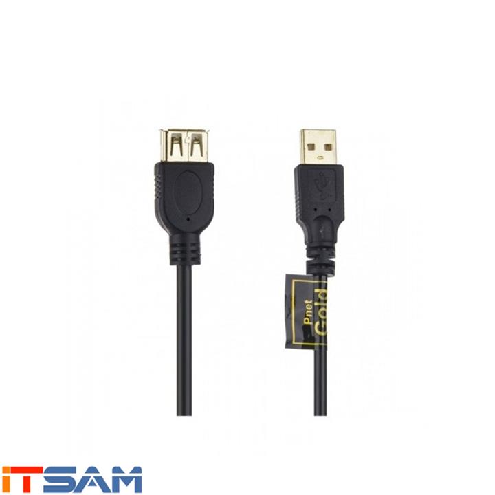 کابل افزایش طول USB پی نت گلد 3 متری